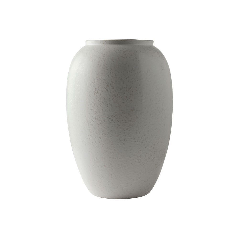 Krémovobiela kameninová váza Bitz Basics Matte Cream výška 50 cm