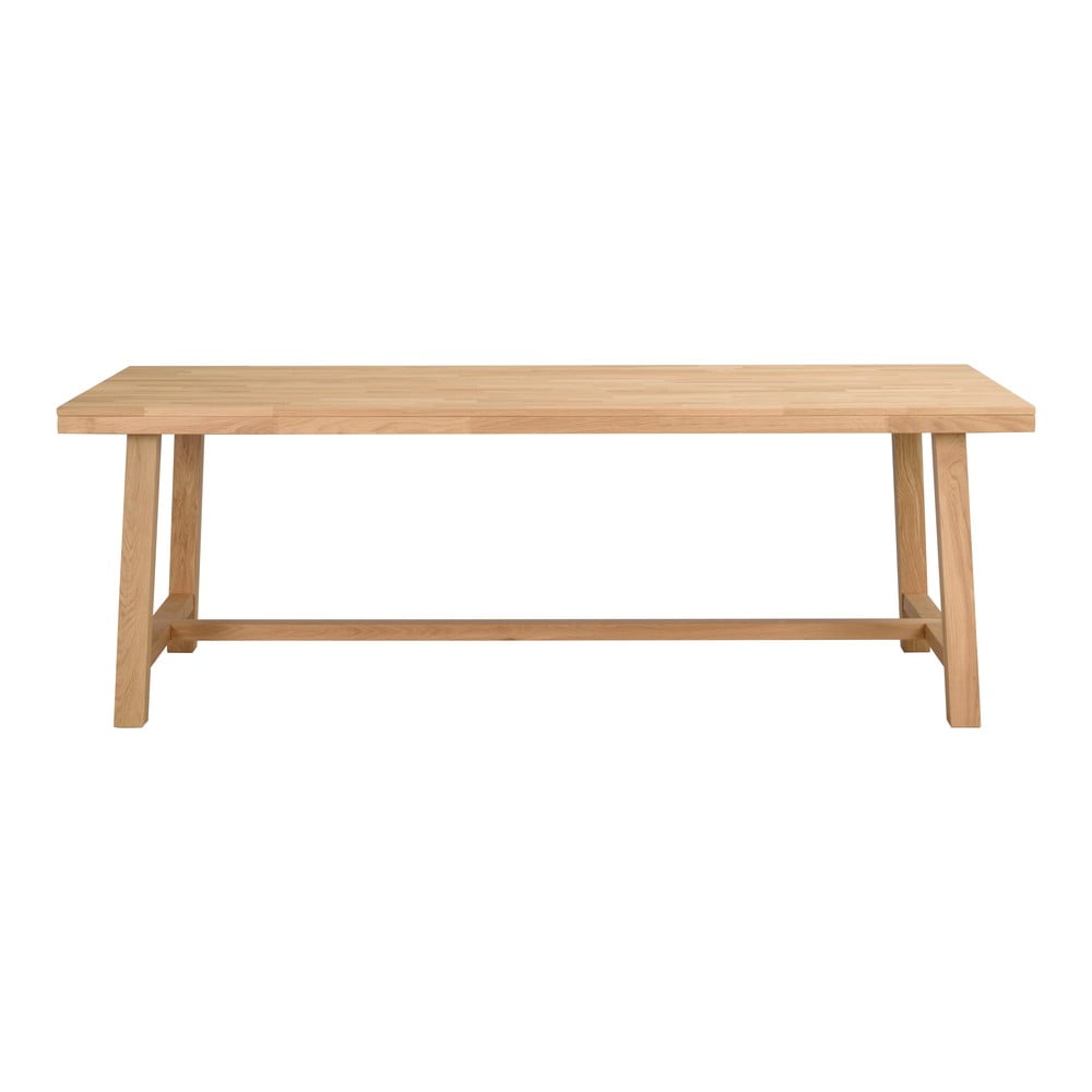 Jedálenský stôl z brúseného dubového dreva Rowico Brooklyn 220 x 95 cm