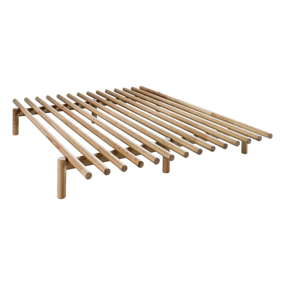Rám postele z borovicového dreva Karup Design Pace Natural 160 × 200 cm