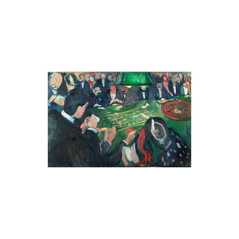 Reprodukcia obrazu Edvard Munch - At the Roulette Table in Monte Carlo 40 x 26 cm