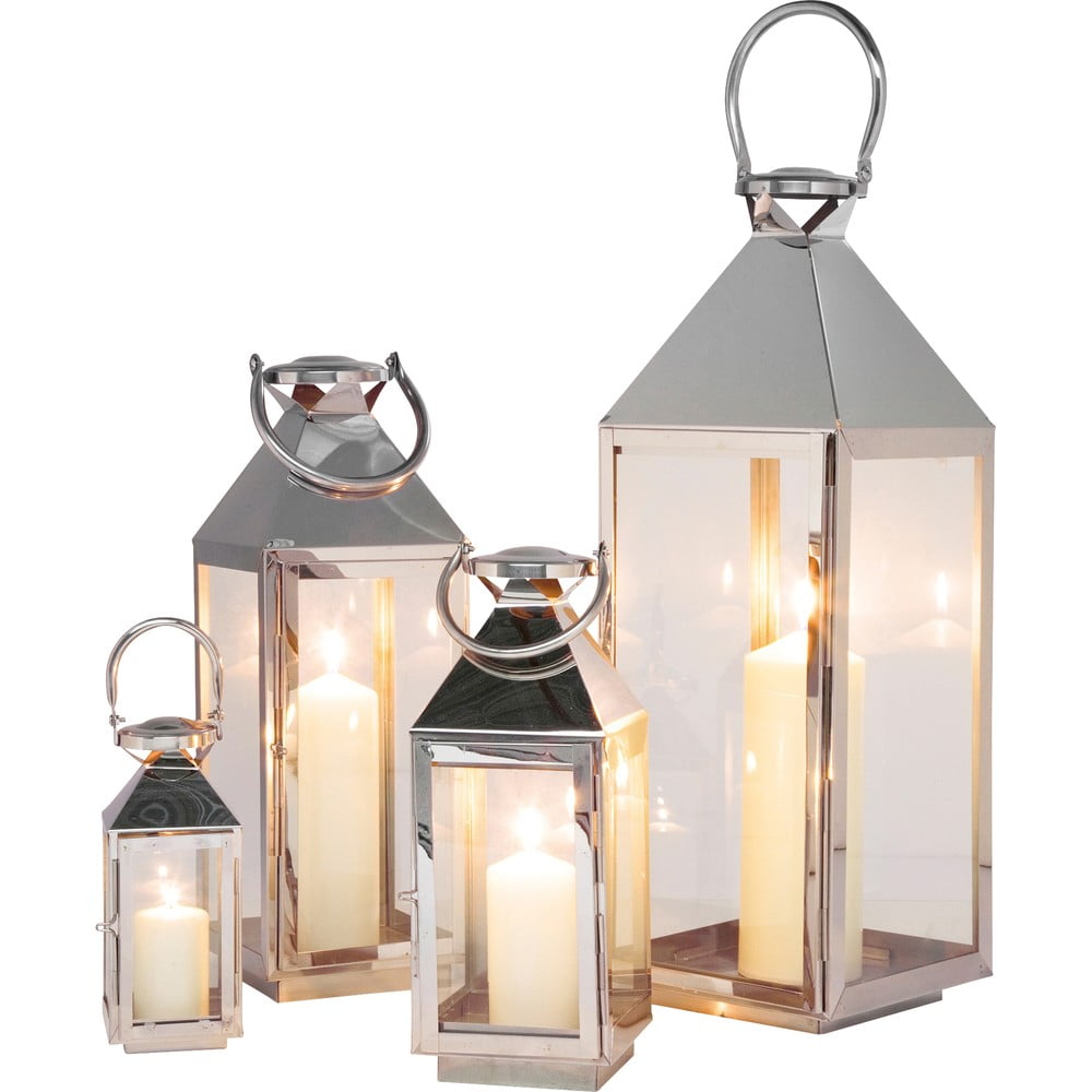 Súprava 4 dekoratívnych lampášov Kare Design Giardino