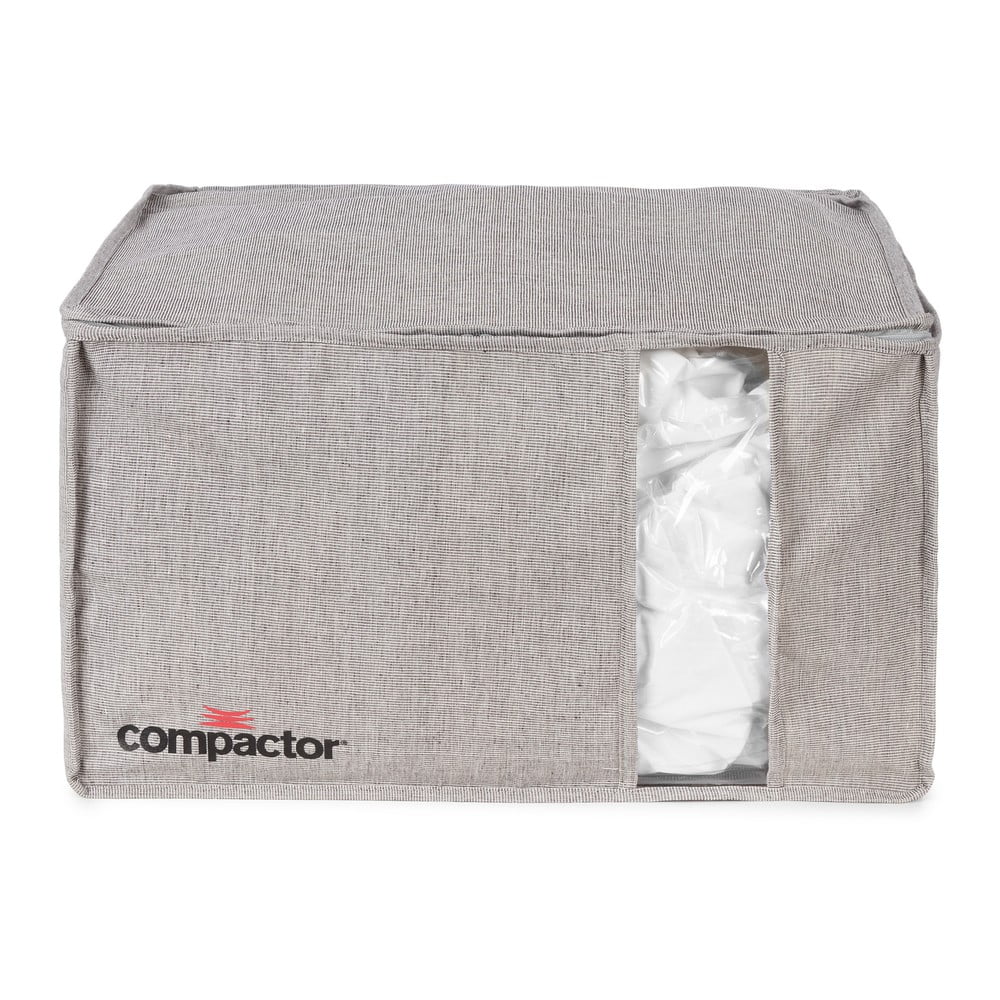 Sivý kompresný úložný box Compactor Oxford 210 l