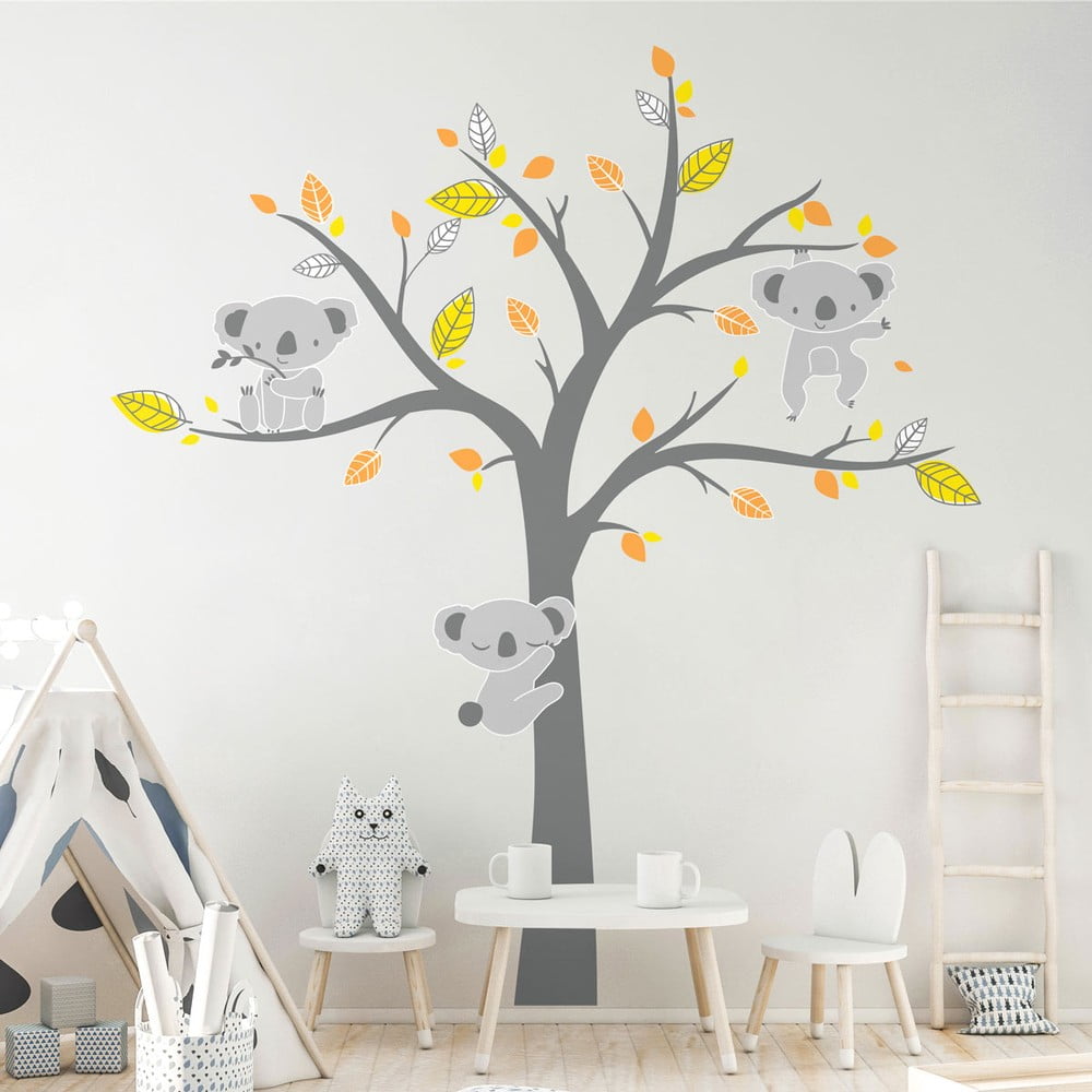Detské samolepky na stenu Ambiance Koala Autumn
