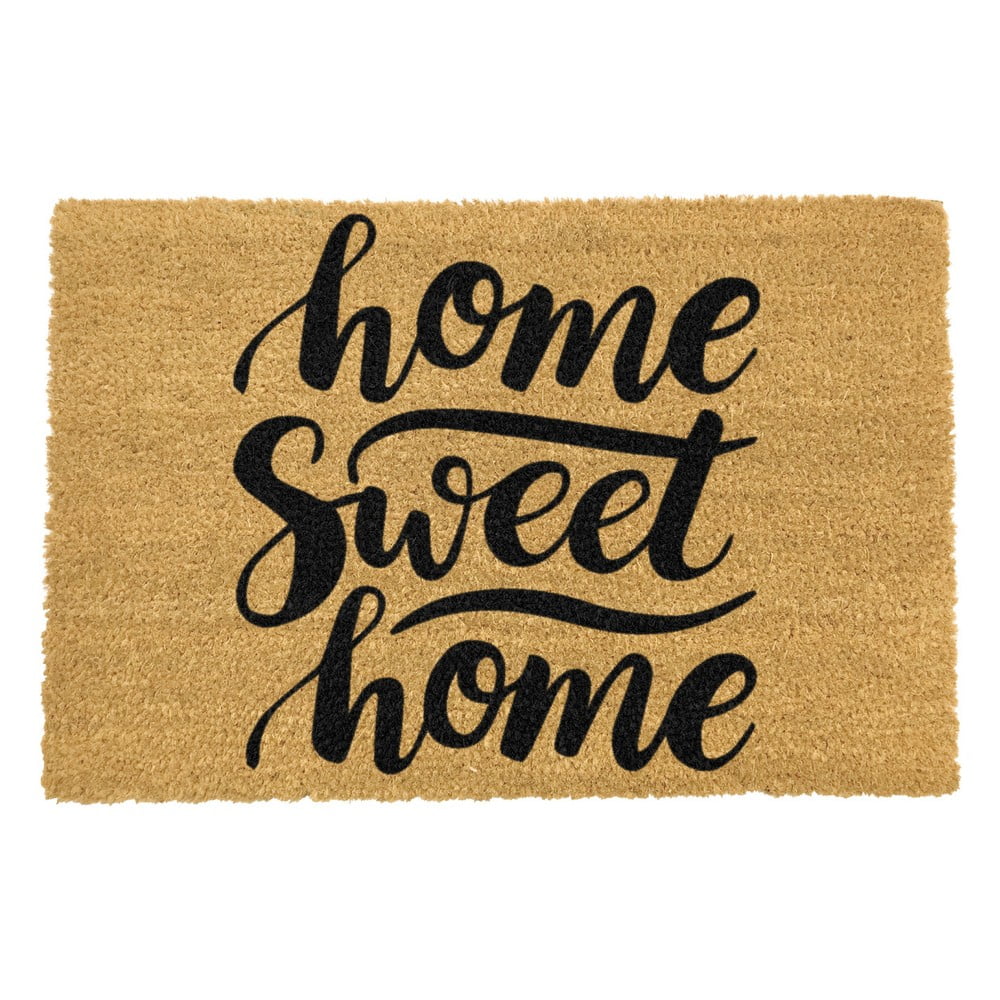 Rohožka z prírodného kokosového vlákna Artsy Doormats Home Sweet Home 40 x 60 cm