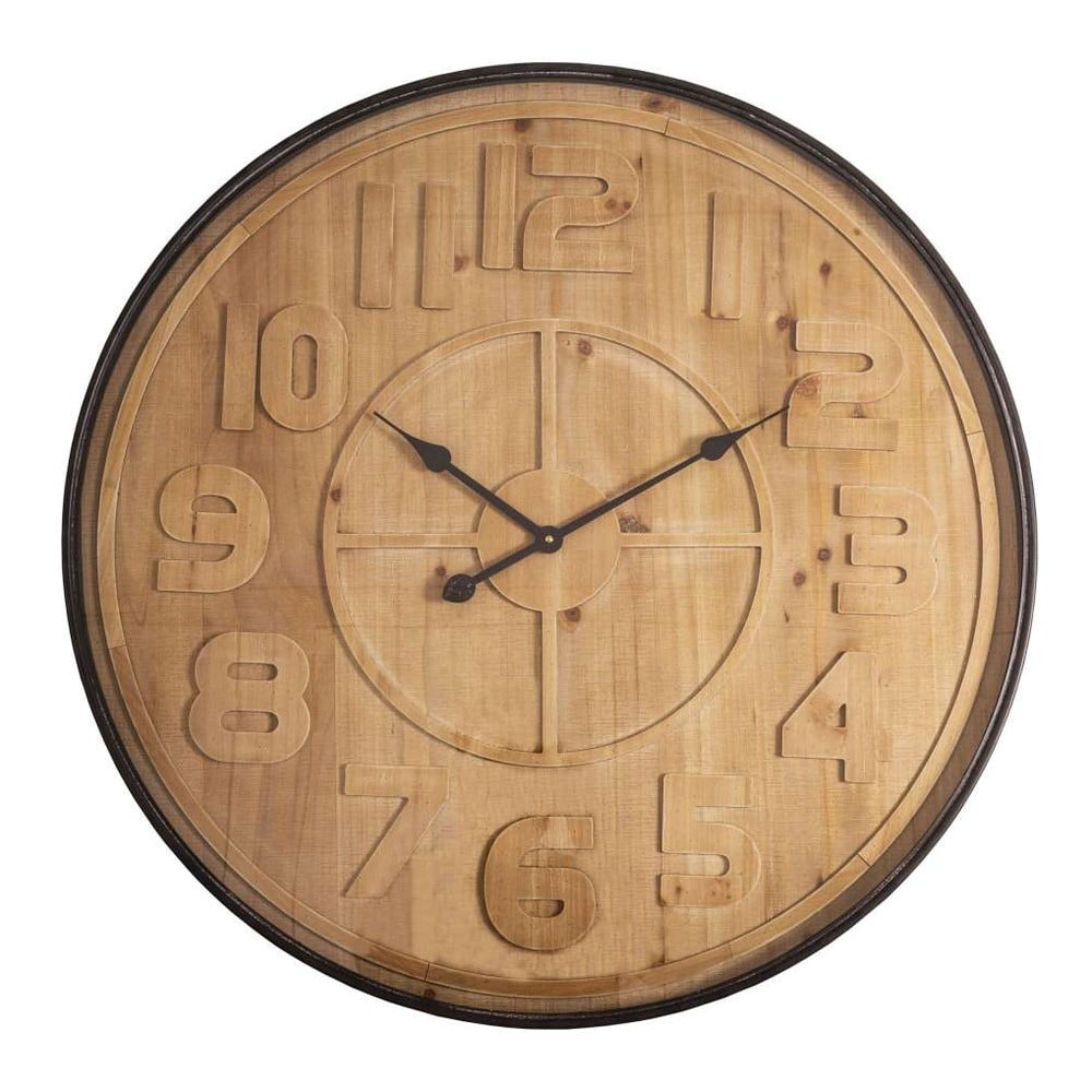 Nástenné hodiny v drevenom dekore Antic Line ø 80 cm