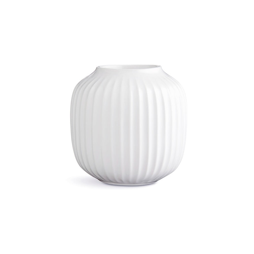 Biely porcelánový svietnik na čajové sviečky Kähler Design Hammershoi ⌀ 9 cm