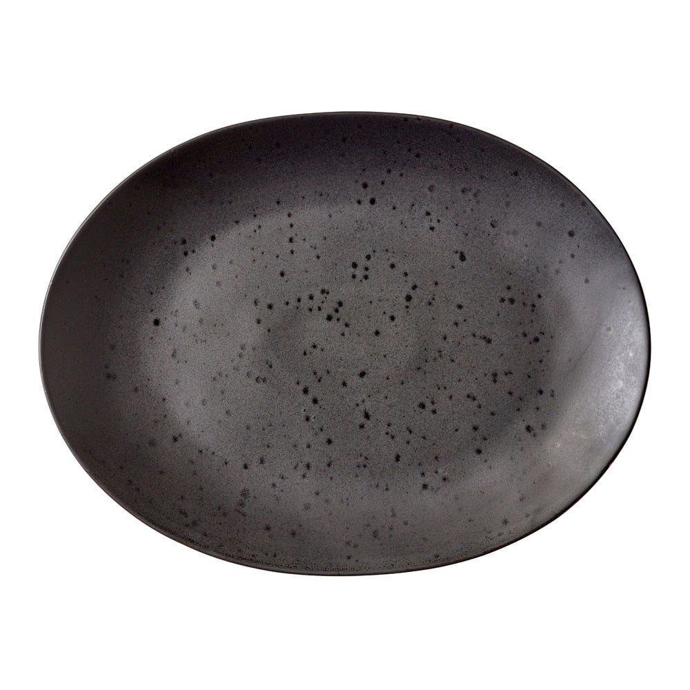 Čierny kameninový servírovací tanier Bitz Mensa 30 x 225 cm