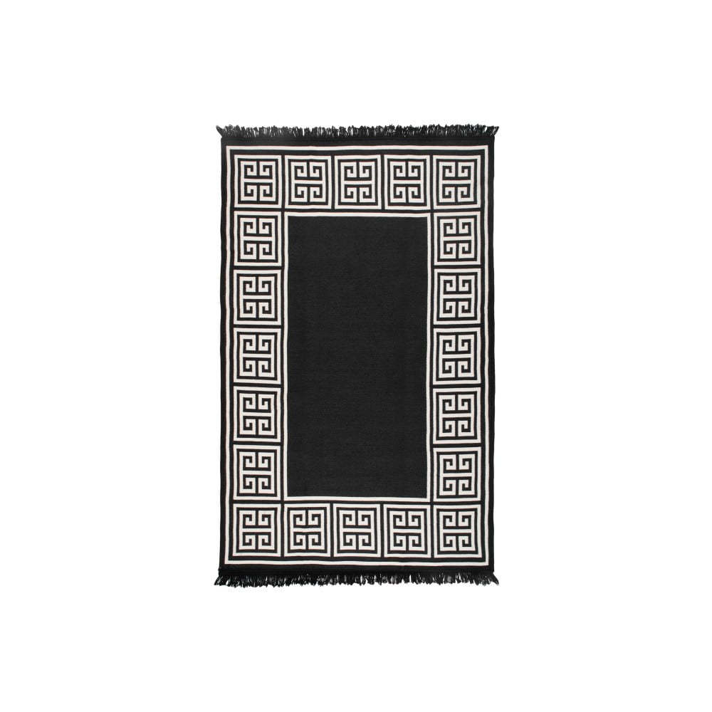 Béžovo-čierny obojstranný koberec Athena 120 × 180 cm