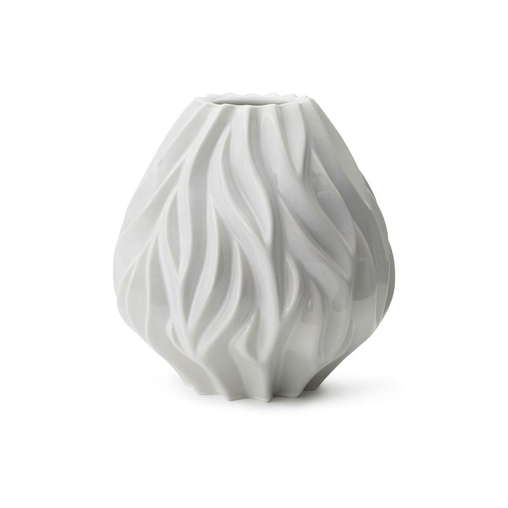 Biela porcelánová váza Morsø Flame výška 23 cm
