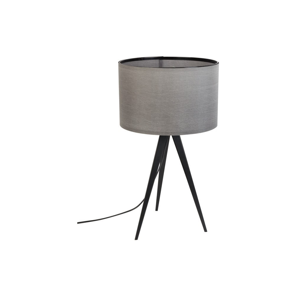 Čierno-sivá stolová lampa Zuiver Tripod ø 28 cm