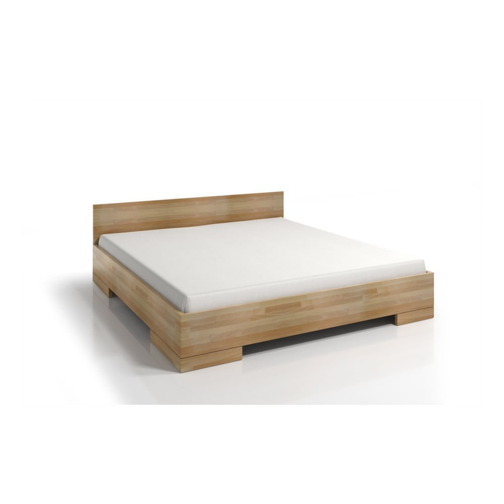 Dvojlôžková posteľ z bukového dreva s úložným priestorom SKANDICA Spectrum Maxi 160 × 200 cm