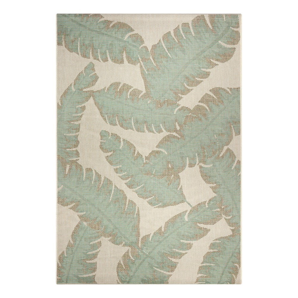 Zeleno-béžový vonkajší koberec Ragami Leaf 180 x 280 cm
