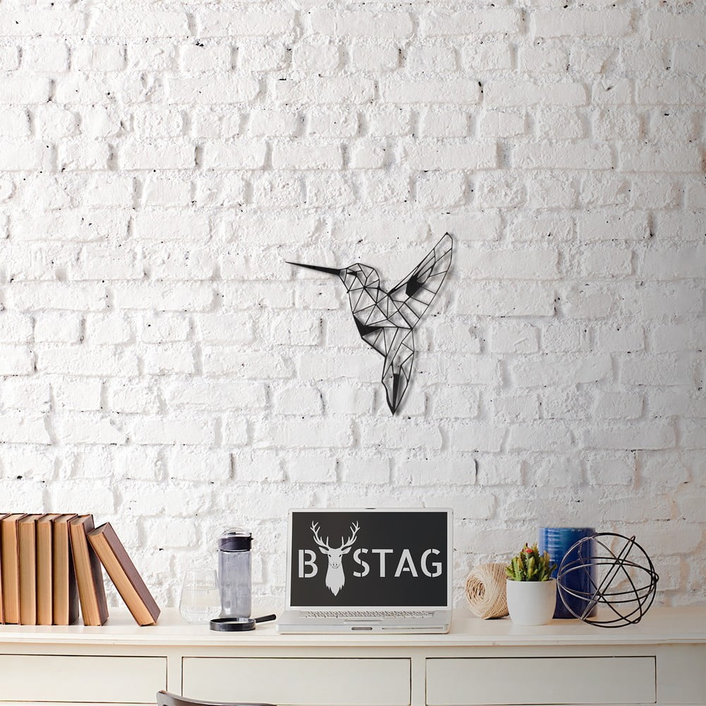 Nástenná kovová dekorácia Hummingbird 49 × 43 cm
