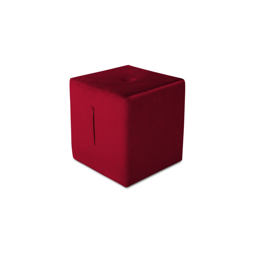 Červený puf Mazzini Sofas Margaret 40 × 45 cm