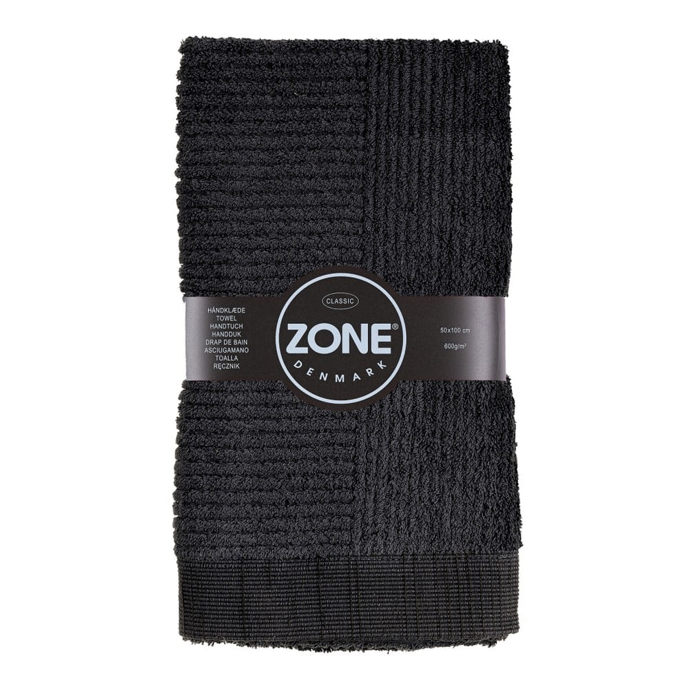 Čierny uterák Zone Classic 50 x 100 cm