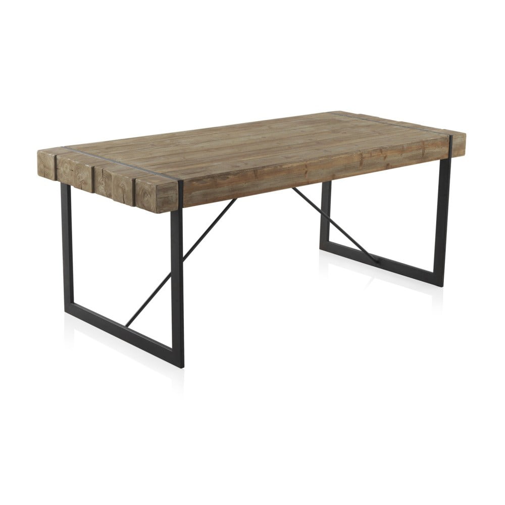 Jedálenský stôl s kovovými nohami Geese Robust 200 x 90 cm