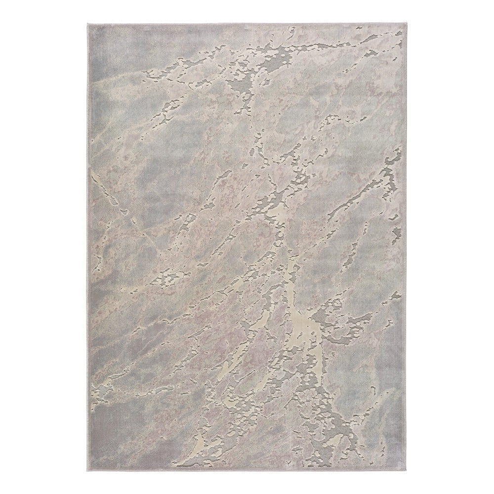 Sivo-béžový koberec z viskózy Universal Margot Marble 60 x 110 cm