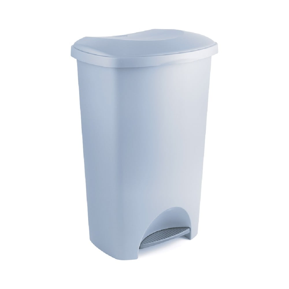 Sivý pedálový odpadkový kôš z recyklovaného plastu Addis Eco Range 50 l