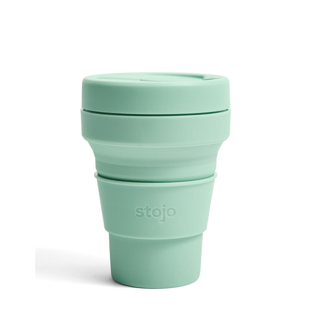 Zelený skladací hrnček Stojo Pocket Cup Seafoam 355 ml