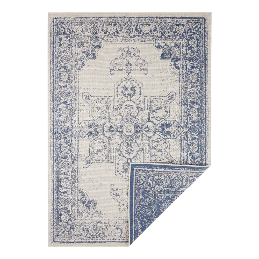 Modro-krémový vonkajší koberec NORTHRUGS Borbon 160 x 230 cm
