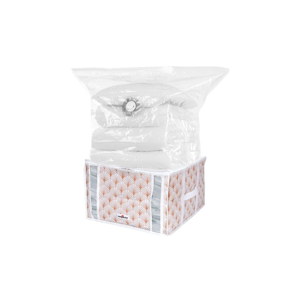 Ružový vakuový úložný box na oblečenie Compactor Signature Blush 3D Vacuum Bag 125 l
