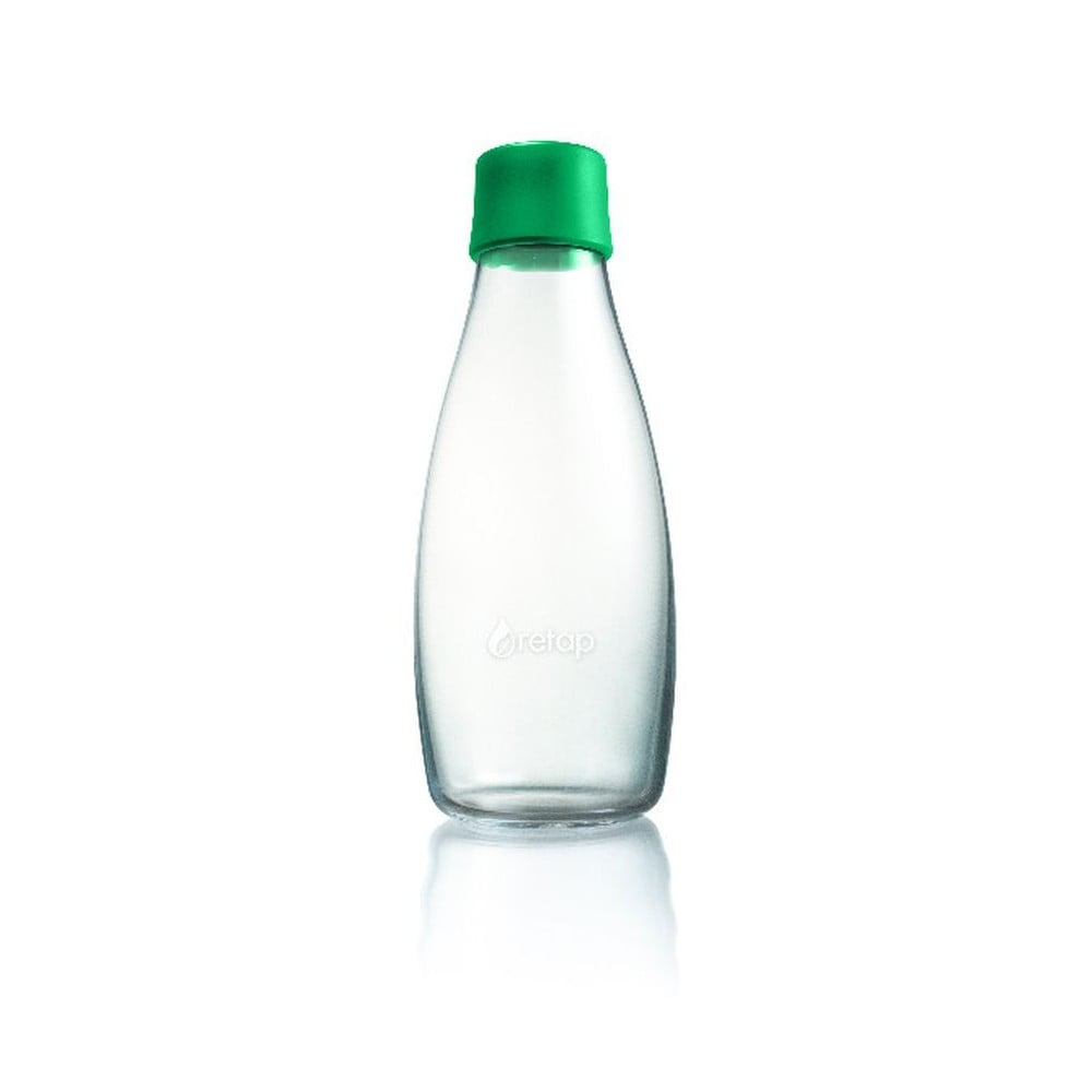 Sýtozelená sklenená fľaša ReTap s doživotnou zárukou 500 ml