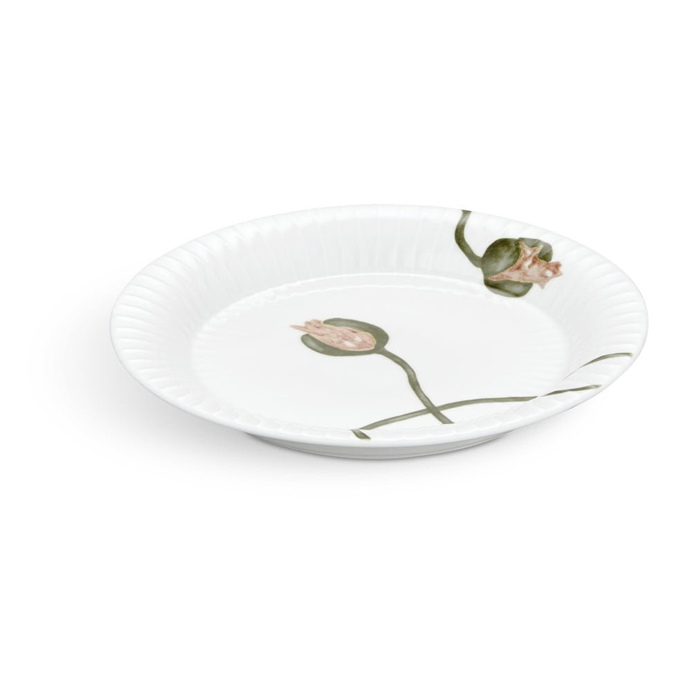 Biely porcelánový tanier Kähler Design Hammershøi Poppy ø 19 cm