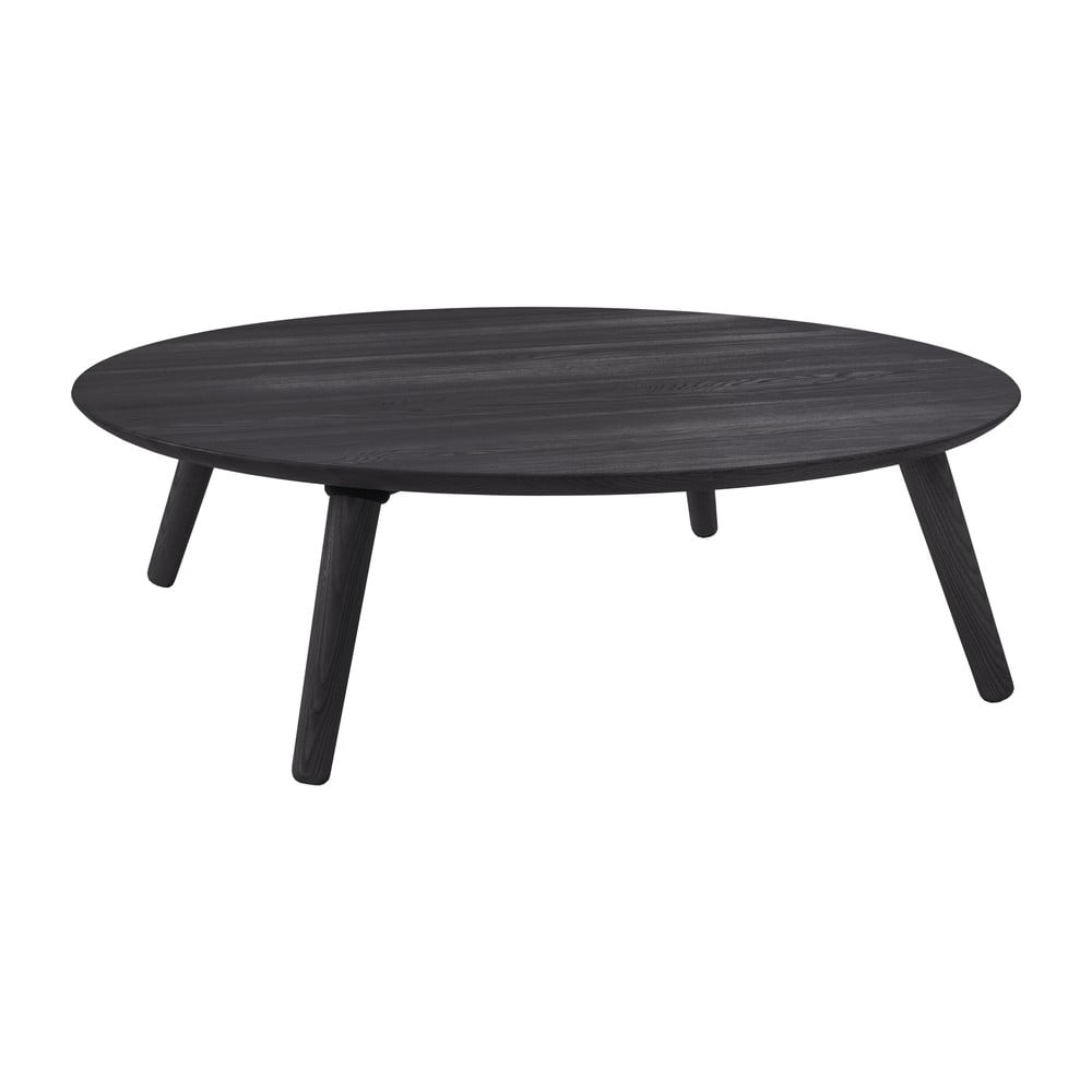 Sivý konferenčný stolík z jaseňového dreva Ragaba Contrast Slice ⌀ 100 cm