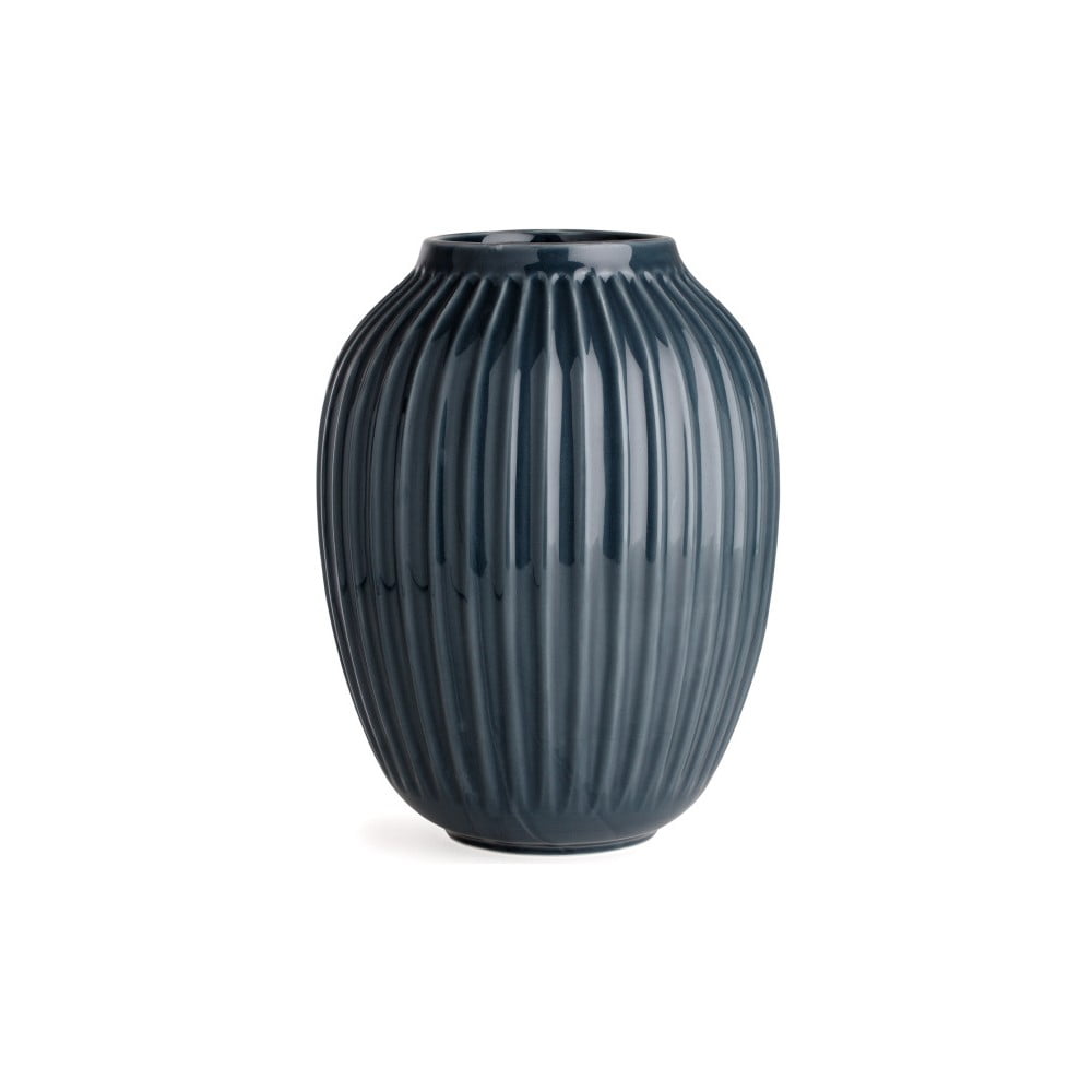 Antracitovosivá kameninová váza Kähler Design Hammershoi výška 25 cm