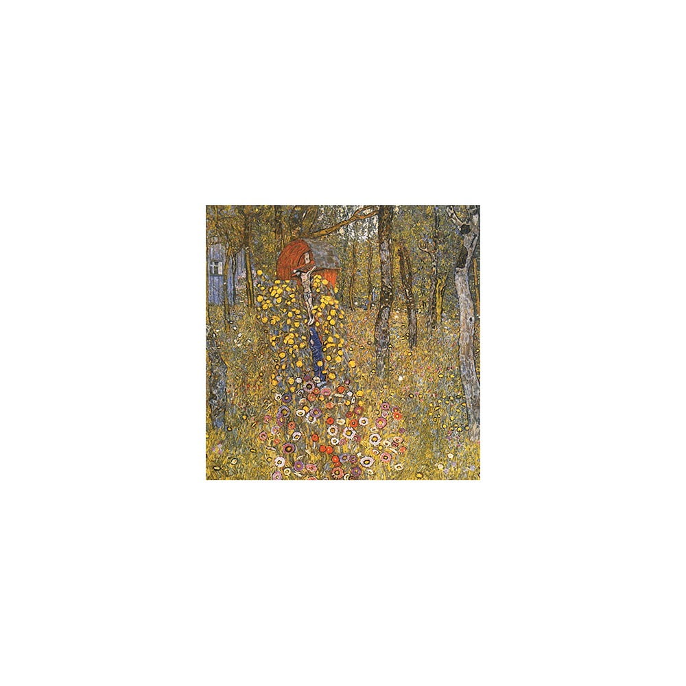 Reprodukcia obrazu Gustav Klimt - Farm Garden With Crucifix  45 x 45 cm