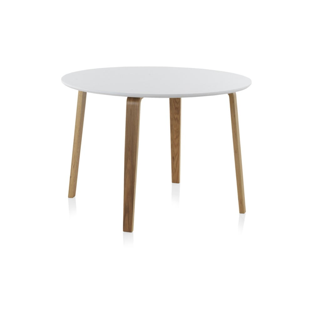 Biely okrúhly jedálenský stôl Geese ⌀ 110 cm