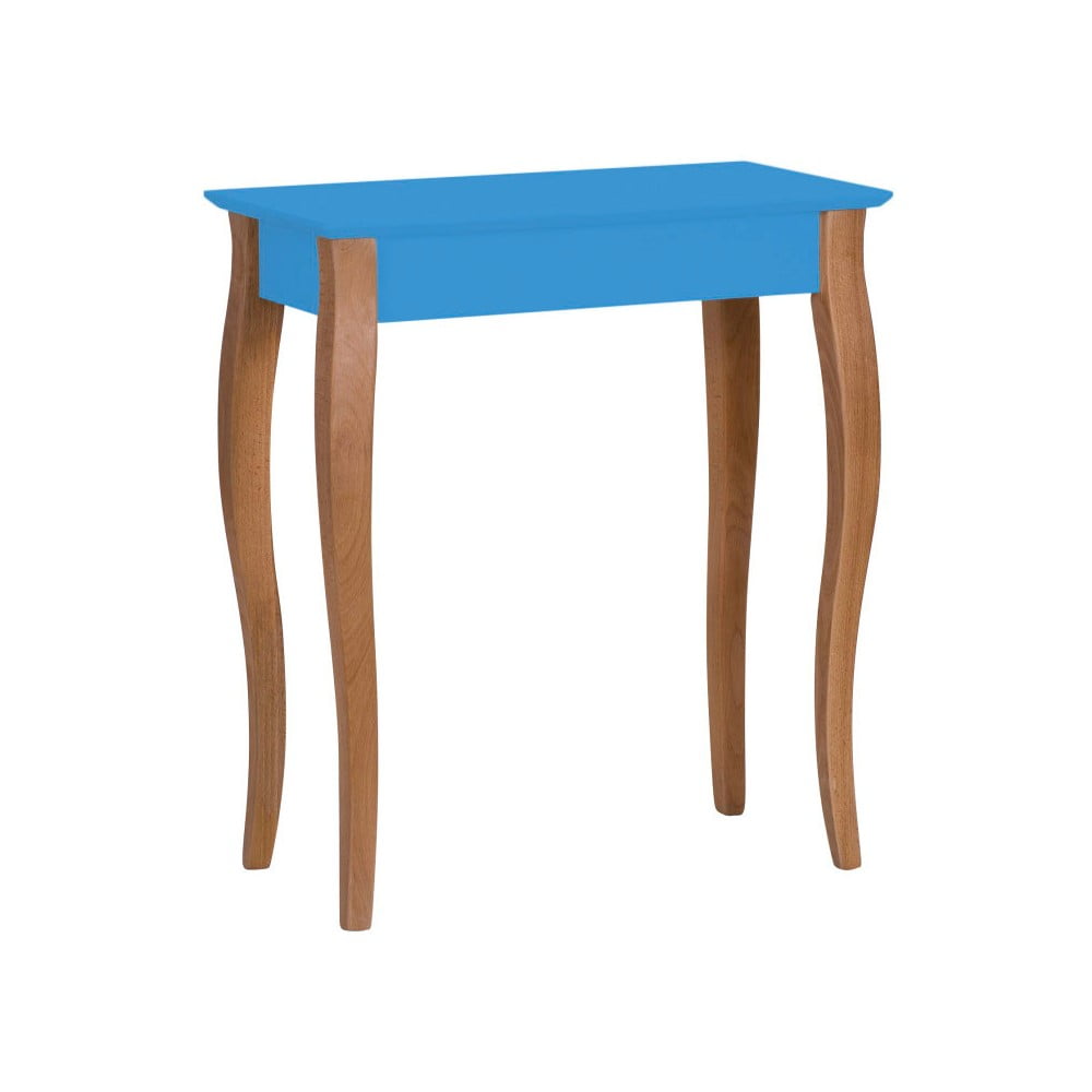 Modrý konzolový stolík Ragaba Lillo šírka 65 cm