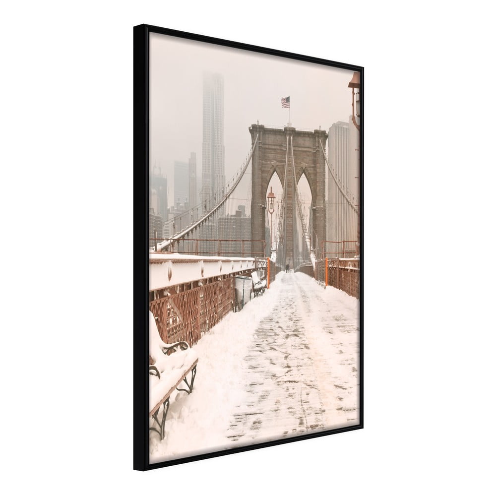 Plagát v ráme Artgeist Winter in New York 30 x 45 cm