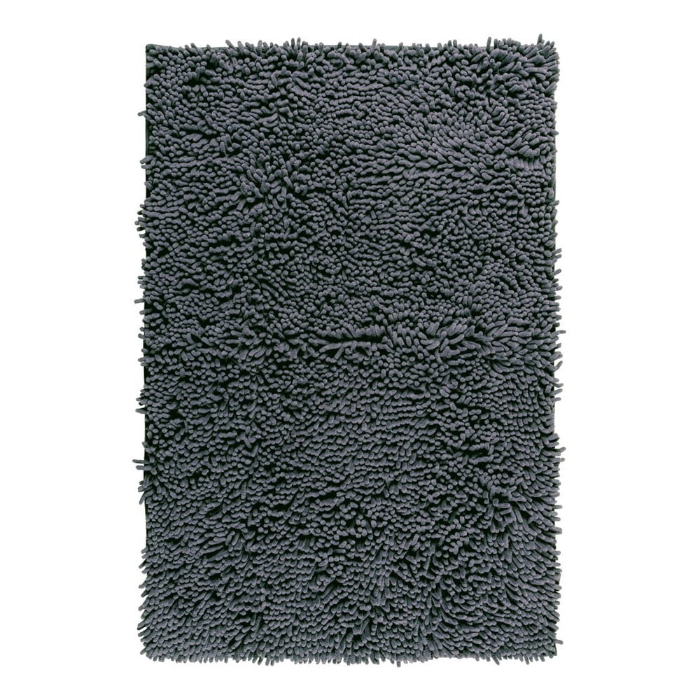 Sivá kúpeľňová predložka Wenko Chenille 80 × 50 cm