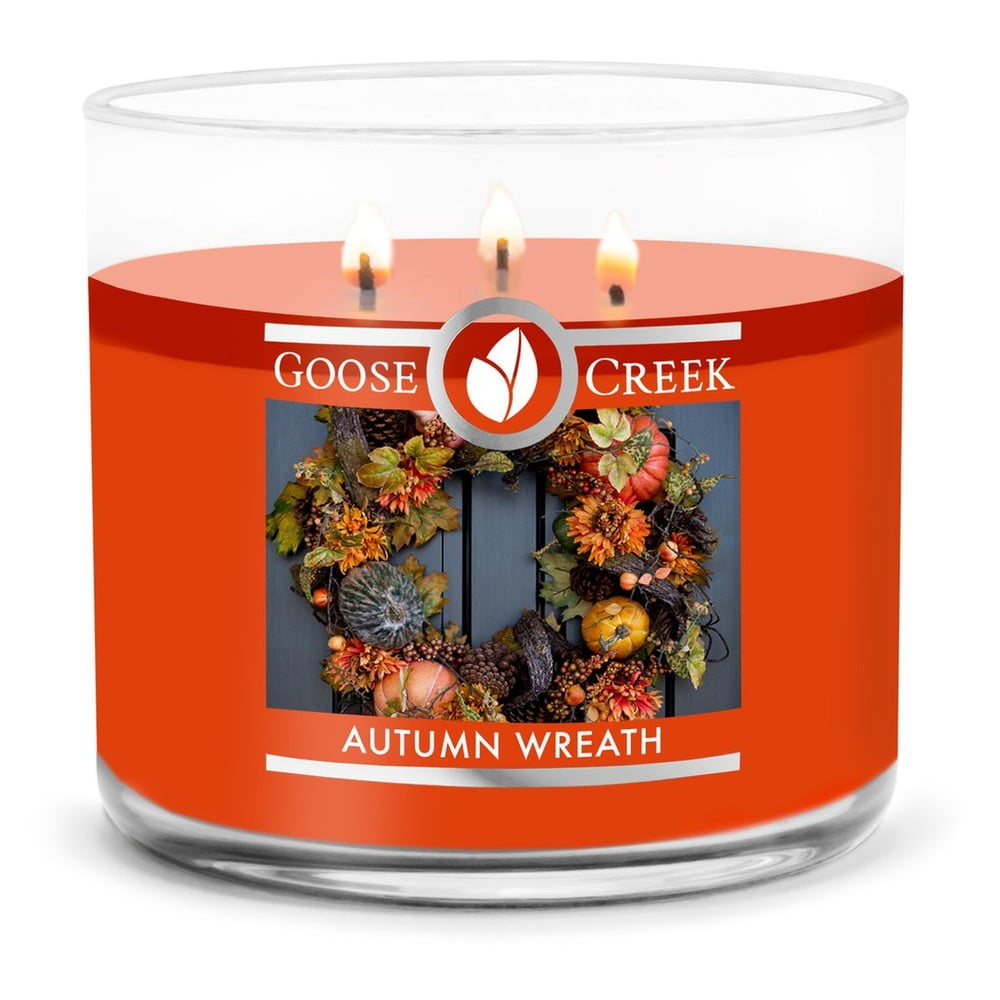 Vonná sviečka Goose Creek Autumn Wreath 35 h horenia