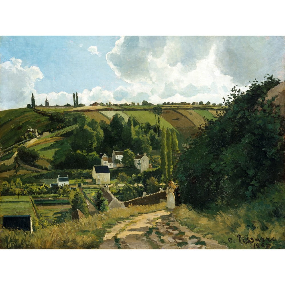 Reprodukcia obrazu Camille Pissarro - Jalais Hill Pontoise 80 × 60 cm
