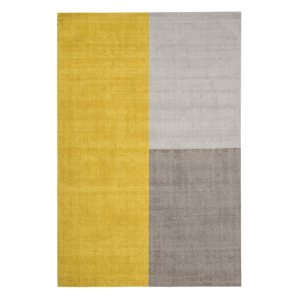 Žlto-sivý koberec Asiatic Carpets Blox 200 x 300 cm