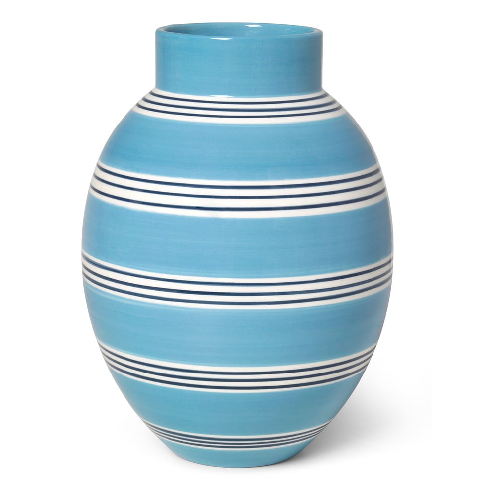Modrá keramická váza Kähler Design Nuovo výška 30 cm