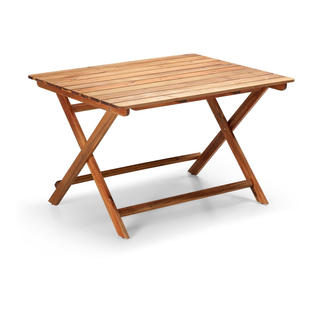 Záhradný stôl z akáciového dreva Bonami Essentials Natur 88 x 114 cm