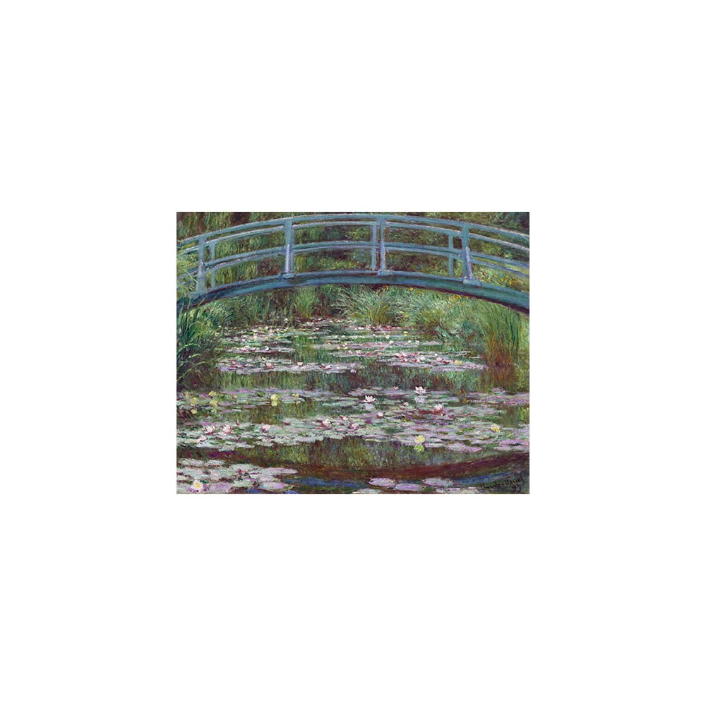 Reprodukcia obrazu Claude Monet - The Japanese Footbridge 50 × 40 cm