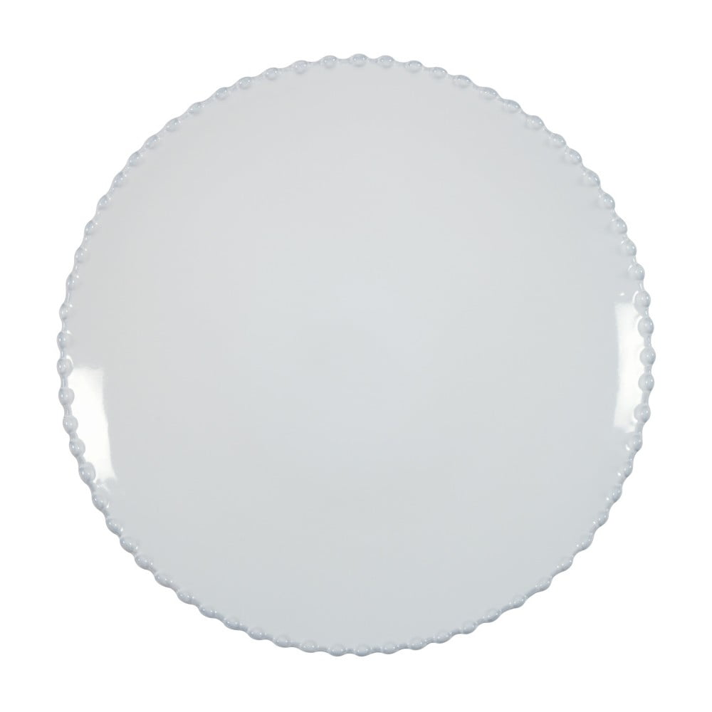 Biely kameninový tanier Costa Nova Pearl ⌀ 28 cm