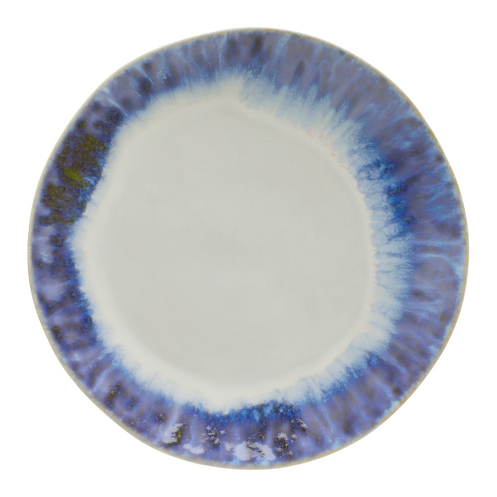 Modrý kameninový tanier Costa Nova Brisa ⌀ 20 cm