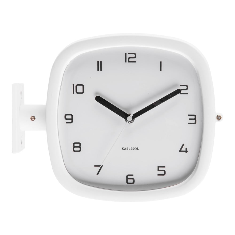 Biele nástenné hodiny Karlsson Slides 29 x 245 cm