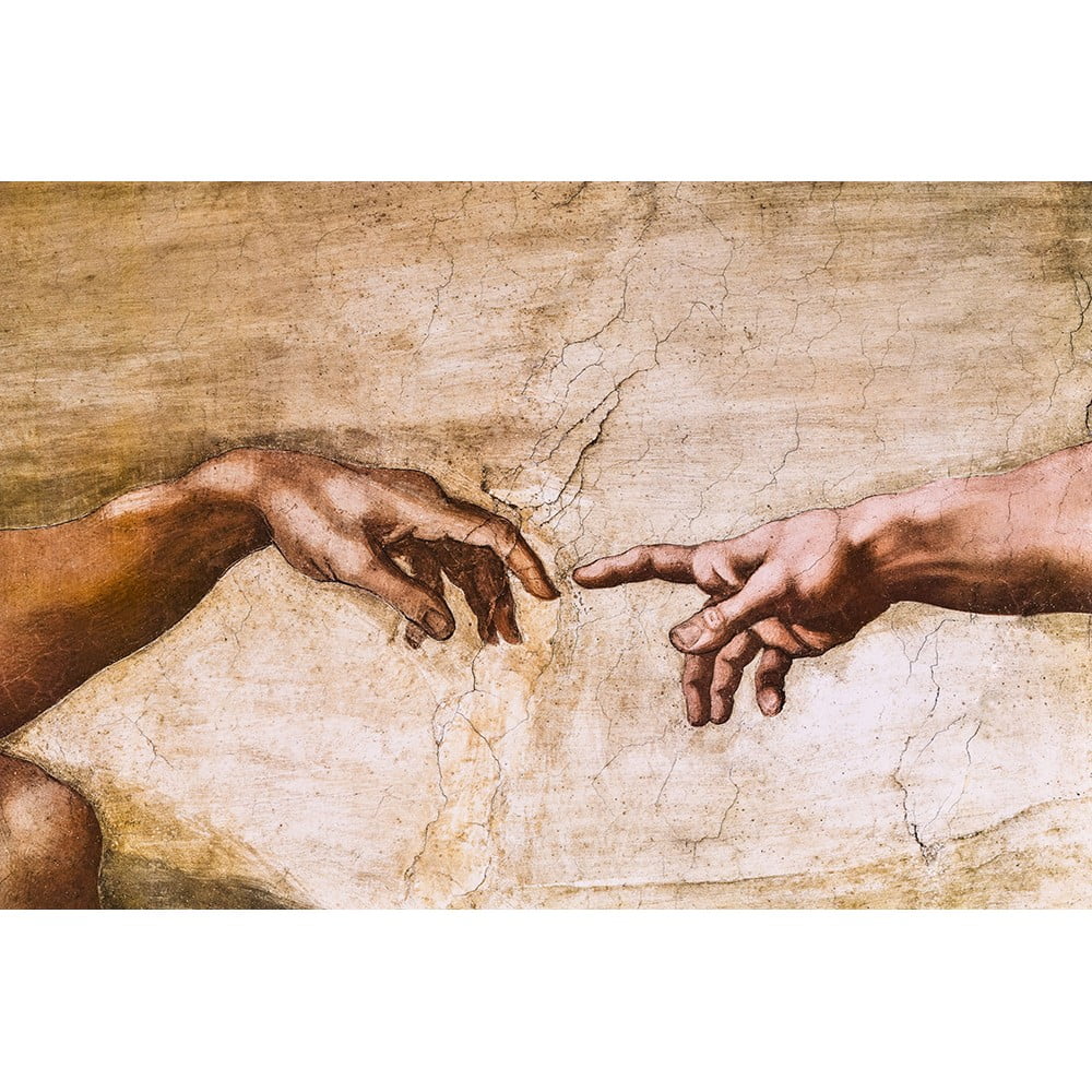 Reprodukcia obrazu Michelangelo Buonarroti - Creation of Adam 70 x 45 cm