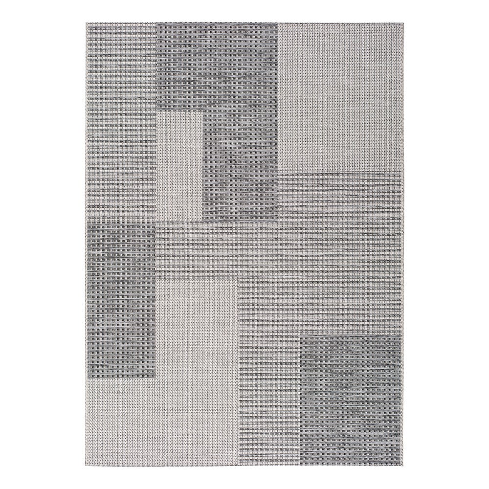 Sivý vonkajší koberec Universal Cork Squares 115 x 170 cm