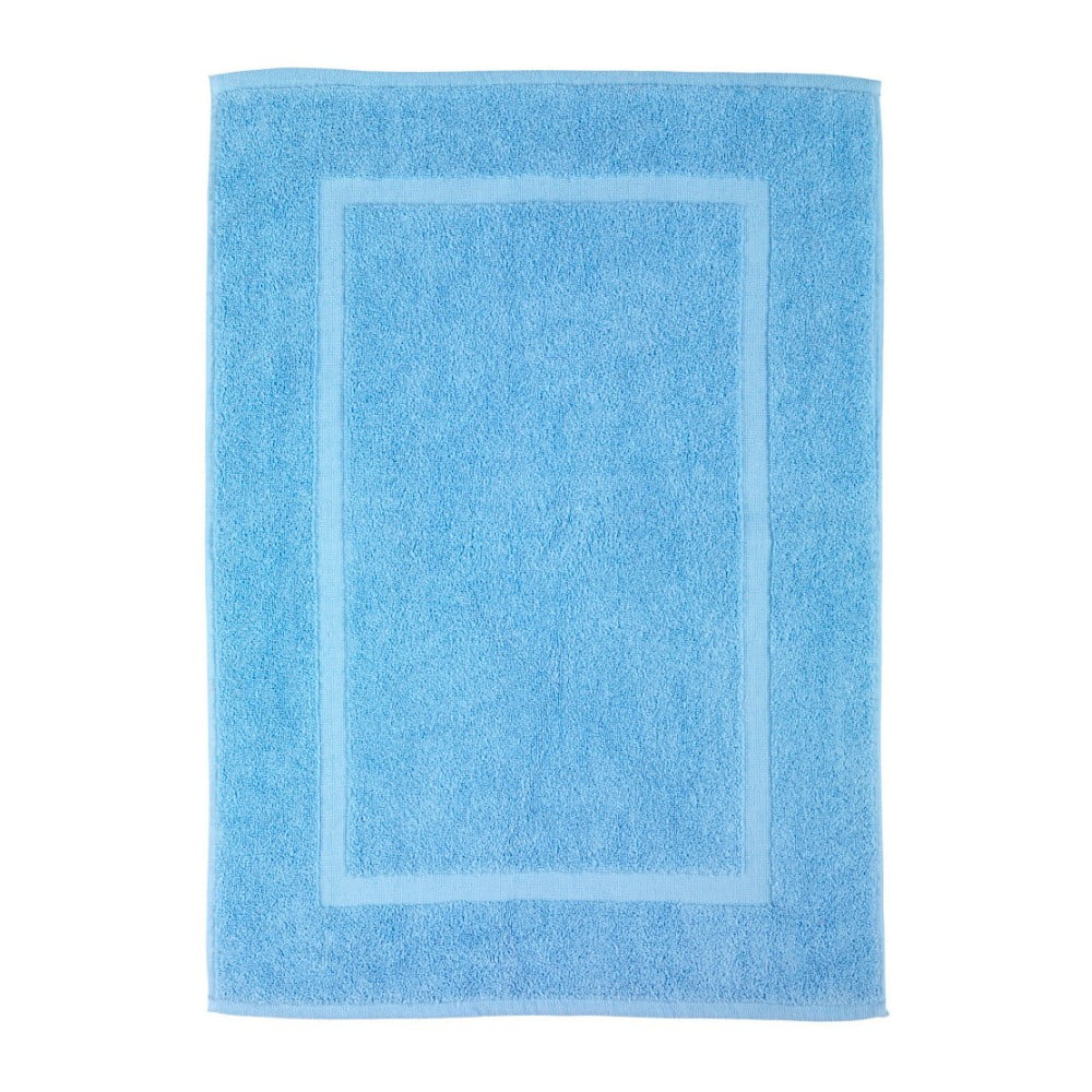 Modrá bavlnená kúpeľňová predložka Wenko Serenity 50 × 70 cm
