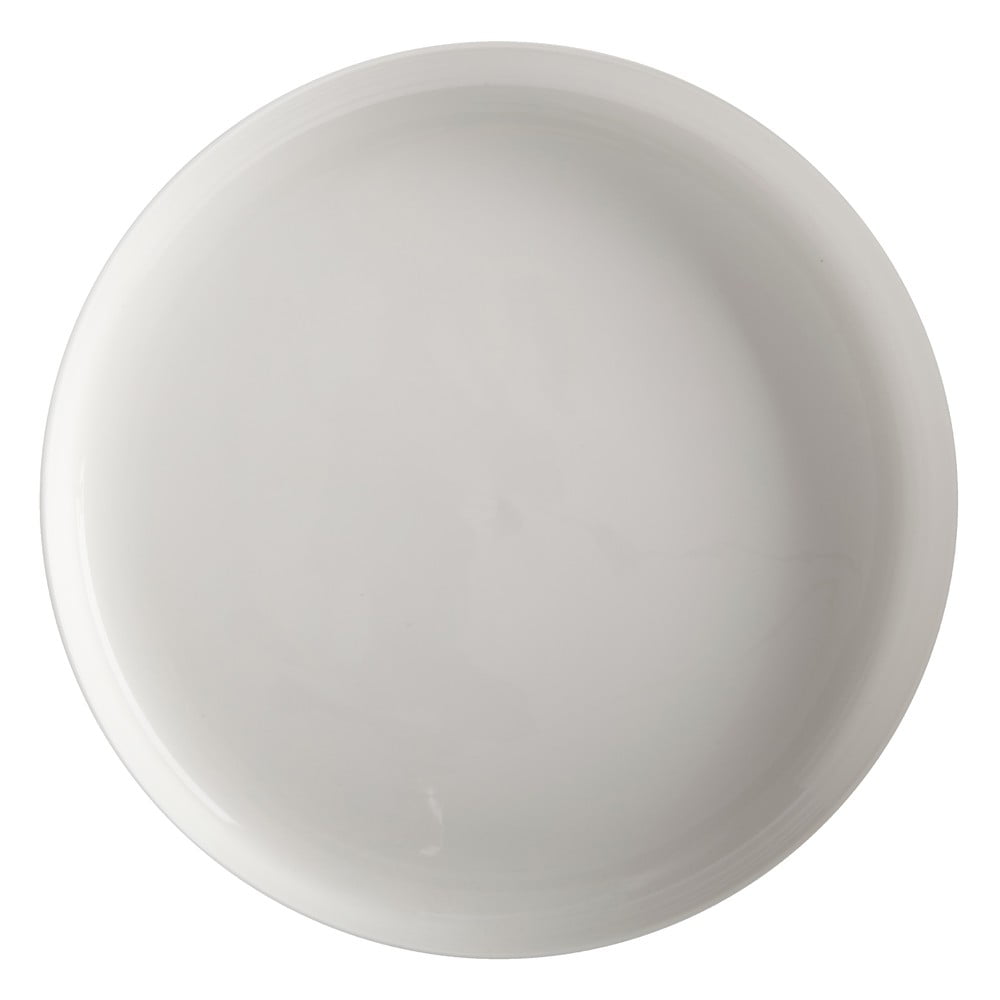 Biely porcelánový tanier so zvýšeným okrajom Maxwell  Williams Basic ø 33 cm