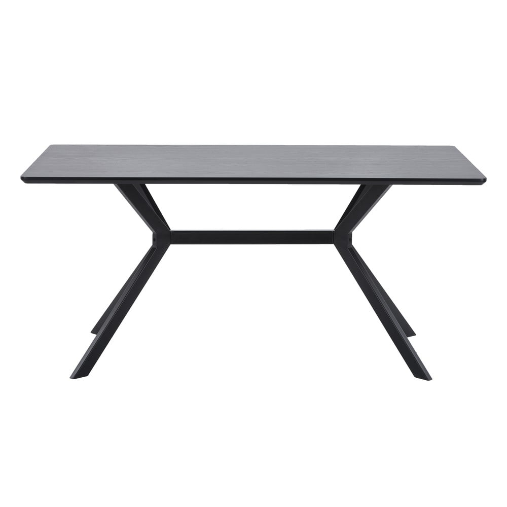Čierny jedálenský stôl WOOOD Bruno 200 x 90 cm