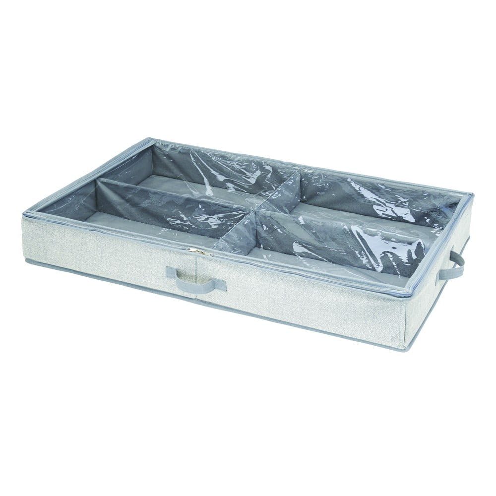 Sivý úložný box pod posteľ iDesign Aldo 53 x 91 cm