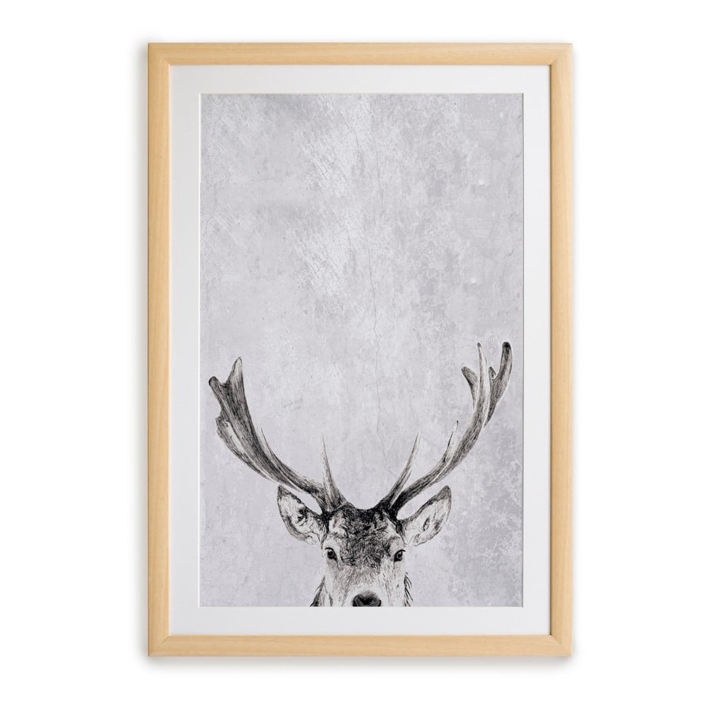 Nástenný obraz v ráme Surdic Deer 35 x 45 cm